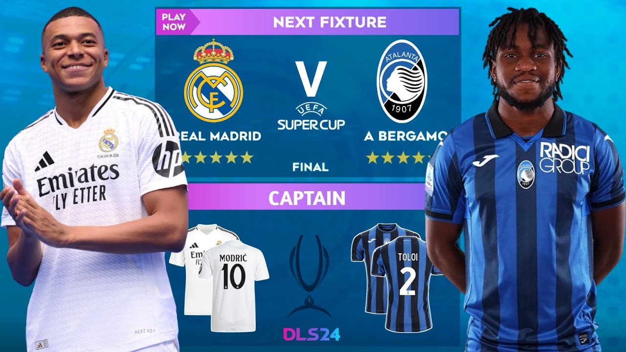 DLS 24 | Real Madrid Vs Atalanta | Final | Dream League Soccer 2024 Gameplay...