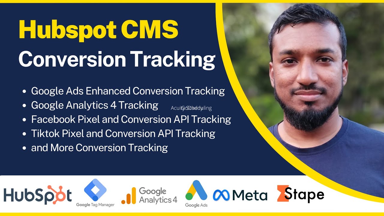 Hubspot CMS and Booking Conversion Tracking for Google Analytics 4, Google Ads, Facebook Pixel