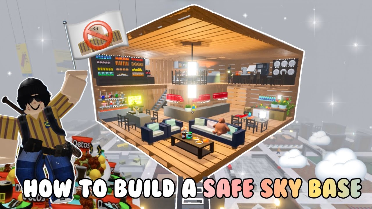 Как построить уютный дом для выживания в небе в Roblox SCP 3008