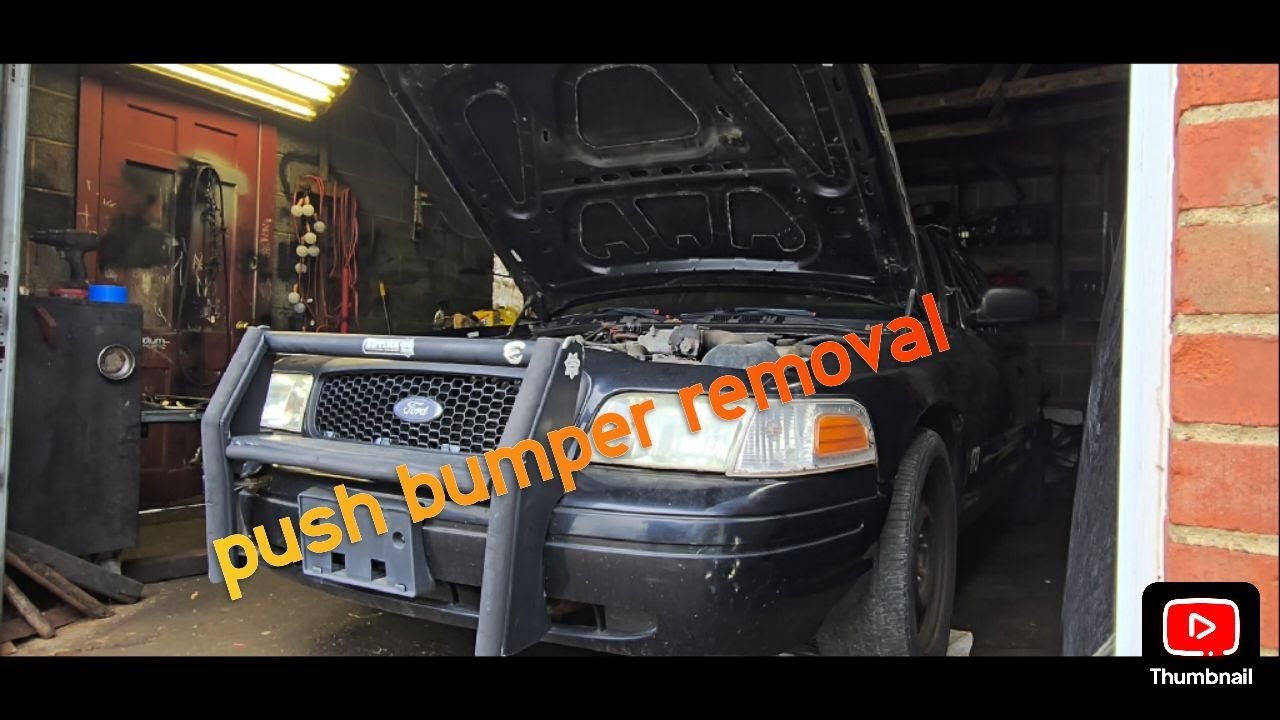 Removing push bumper from a Crown Victoria
