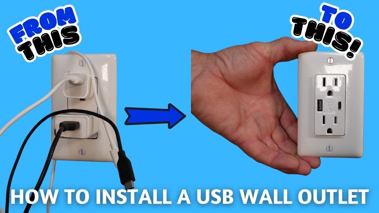 Как установить USB-розетку