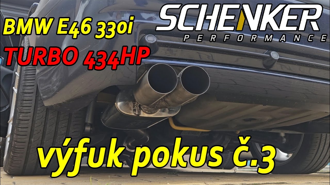 VLOG #74 - BMW e46 330i TURBO - výfuk pokus č.3