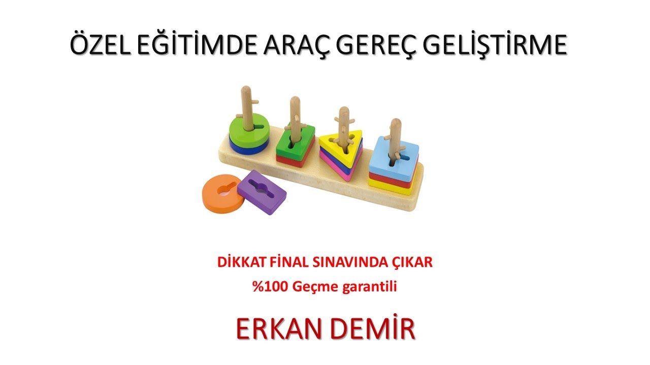 Özel Eğitimde Araç Gereç Geliştirme (Ata Aöf) - Final (%100 Geçme Garantili)