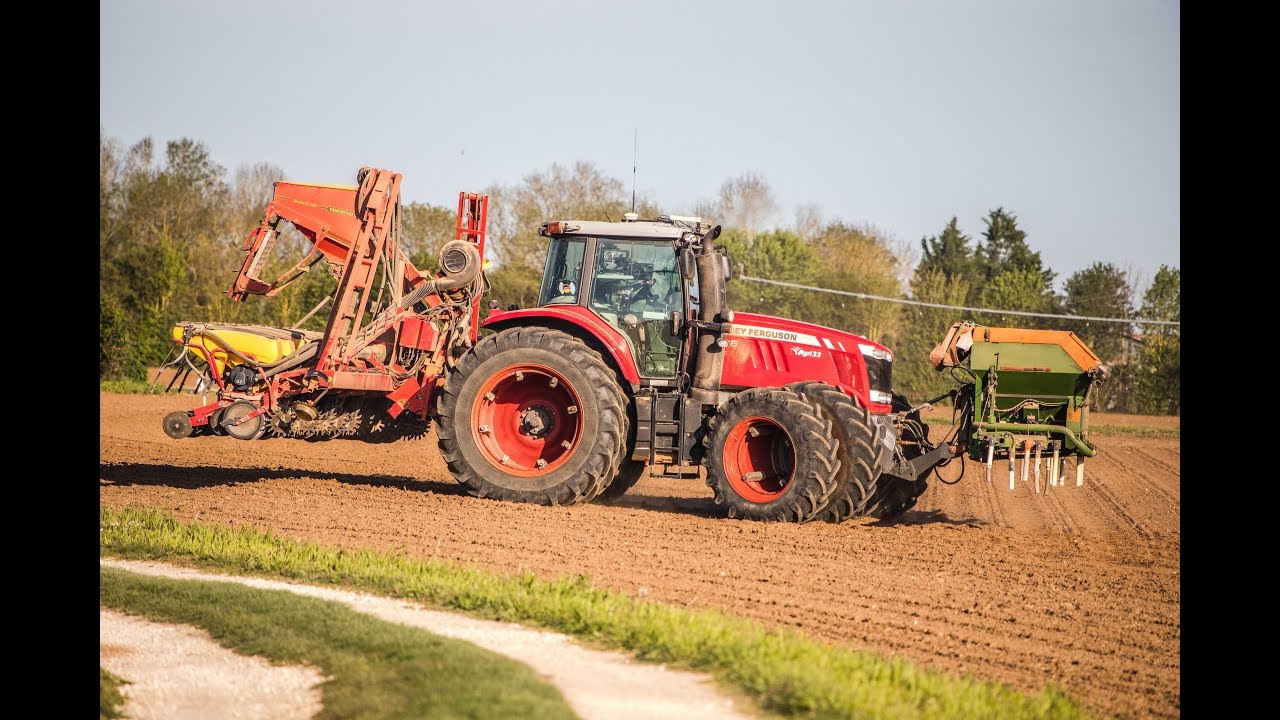 SEMIS DE MAÏS 2018 || VADERSTAD Tempo R12 rangs |&| Massey 7726