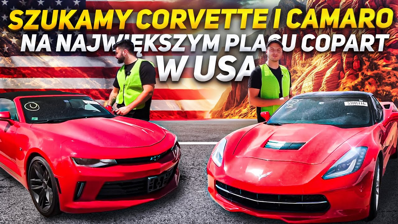Szukamy najlepszych CAMARO i CORVETTE na największym placu COPART!