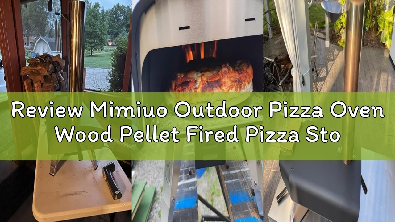 Review Mimiuo Outdoor Pizza Oven Wood Pellet Fired Pizza Stove with Automatic Rotating Stone, Heavy