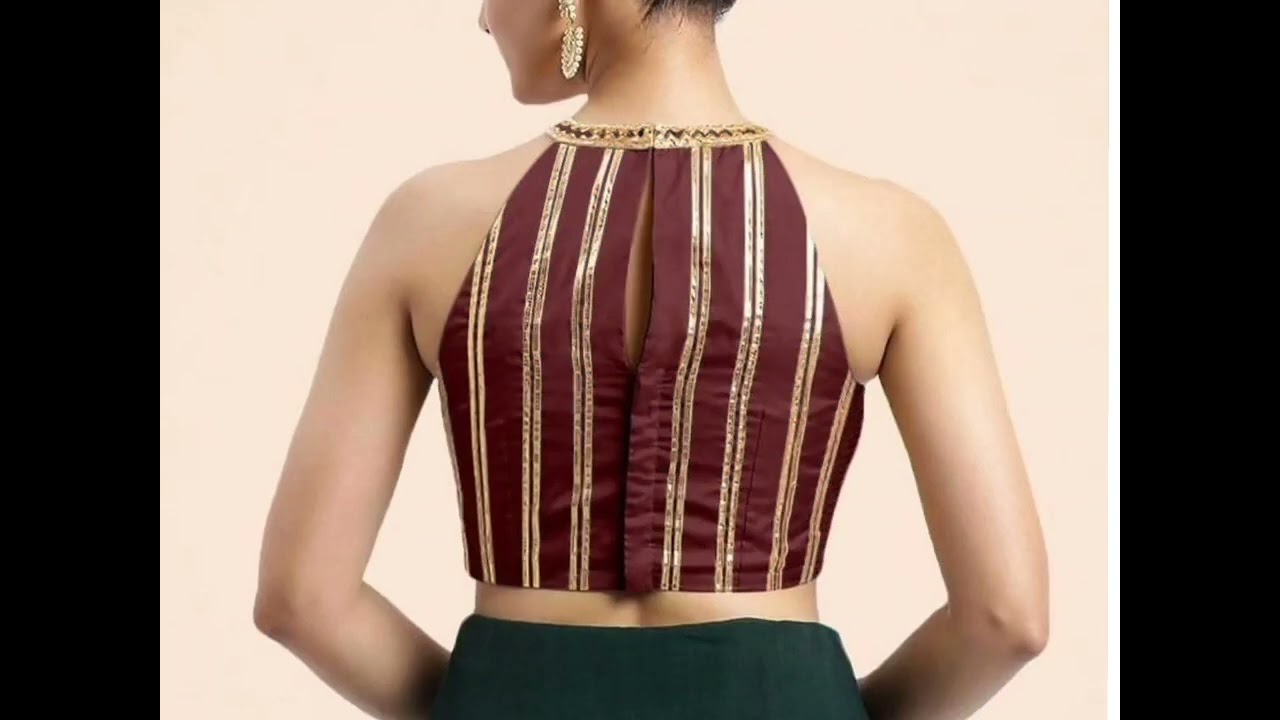 Beautiful blouse back neck stylist collection blouse designs #design #blousebackneckdesigns #sorts 
