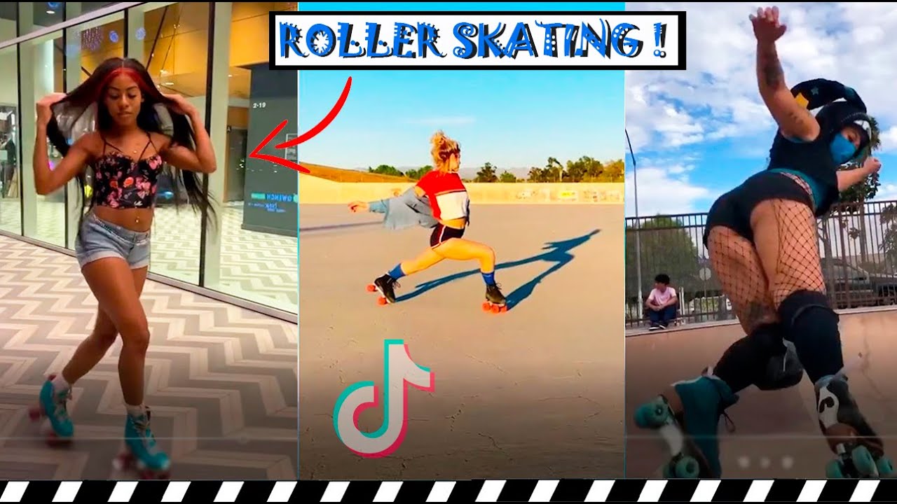 ROLLER SKATING GIRLS - TikTok Compilation | You!Laugh