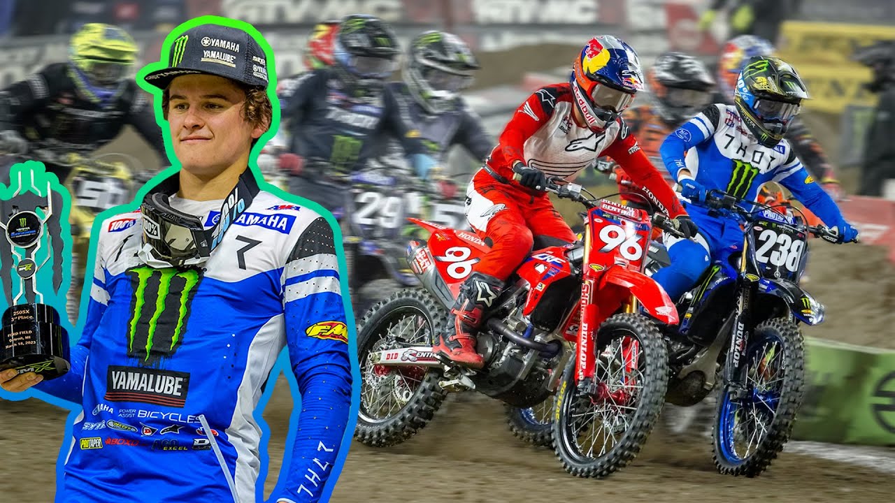 Haiden Deegan Wild Night At Detroit Supercross! Podium Battle!