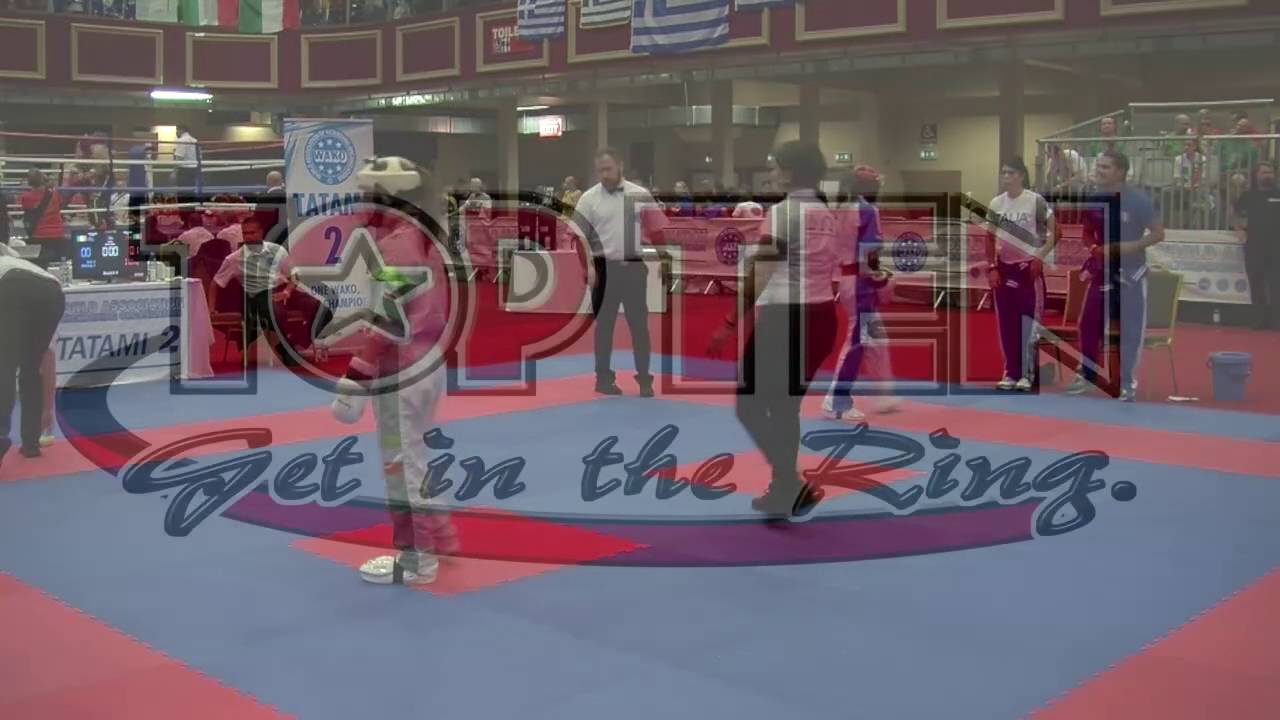 Alice Trifella v Naoise Colvin WAKO Junior and Cadet World Championships 2016