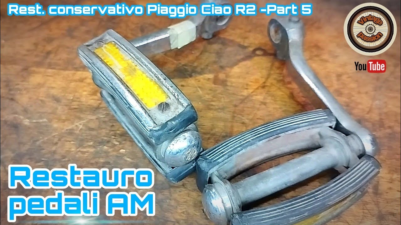 Restauro pedali AM originali - Restauro Ciao Piaggio R2 bianco - Part 5 - Moped restoration