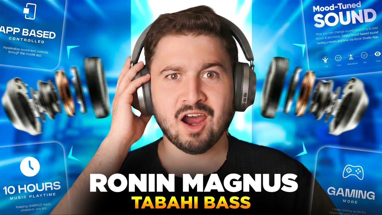 Ronin Magnus ANC Headphones 2026 Review 🔥 10Hr Playtime ⚡ Studio Sound🎶