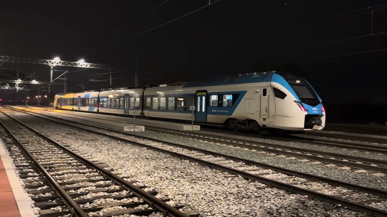 Train from Croatia and Slowenia
