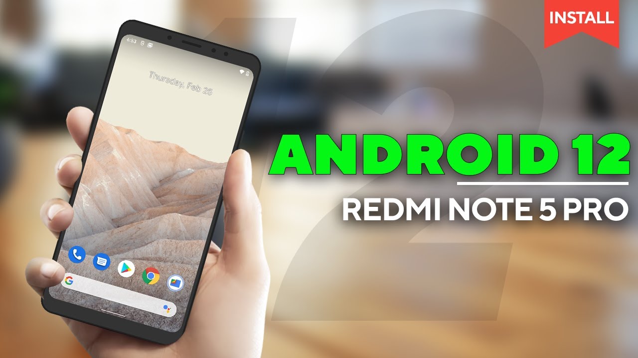 First Look Of ANDROID 12 On REDMI NOTE 5 PRO [DP1] - Installation Guide