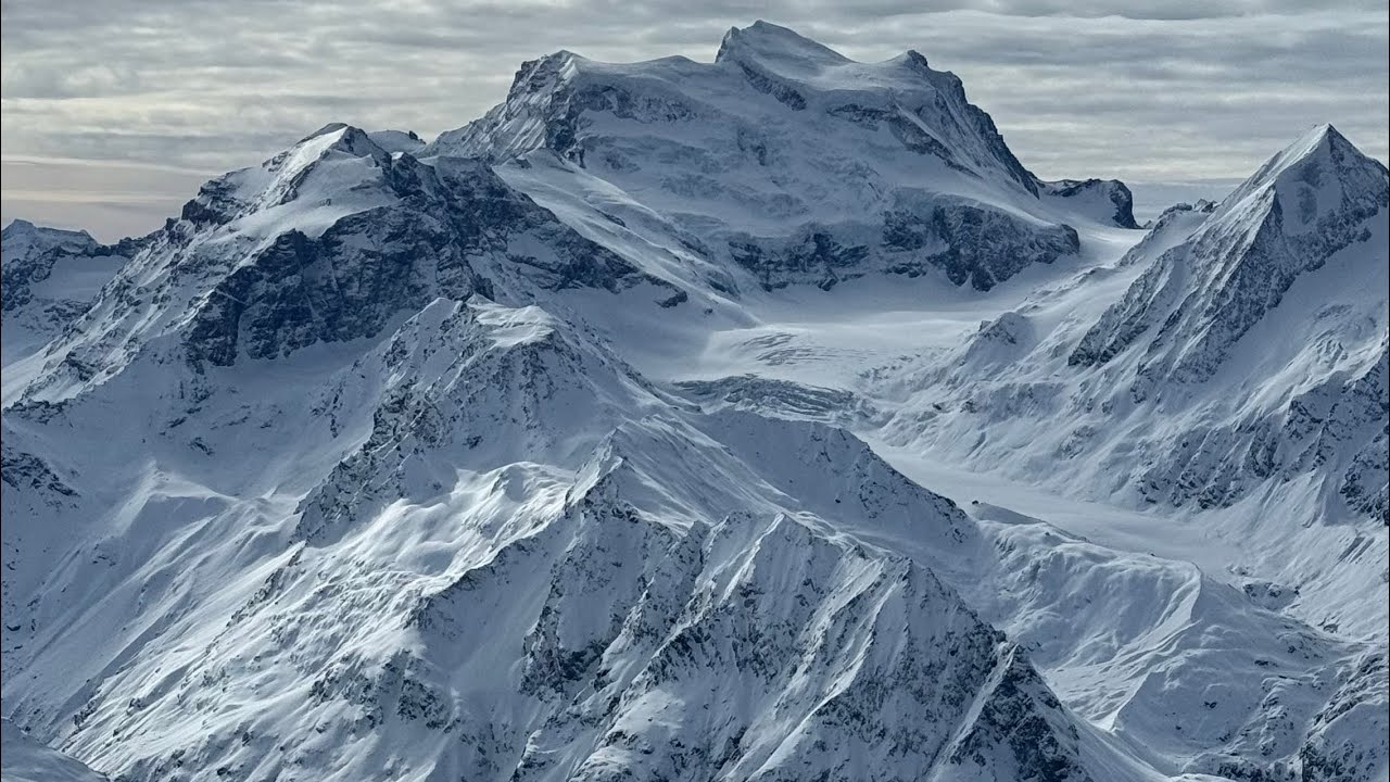February 12, 2024 - Backside of Mont-Fort, Les Quatre  Vallées, Switzerland
