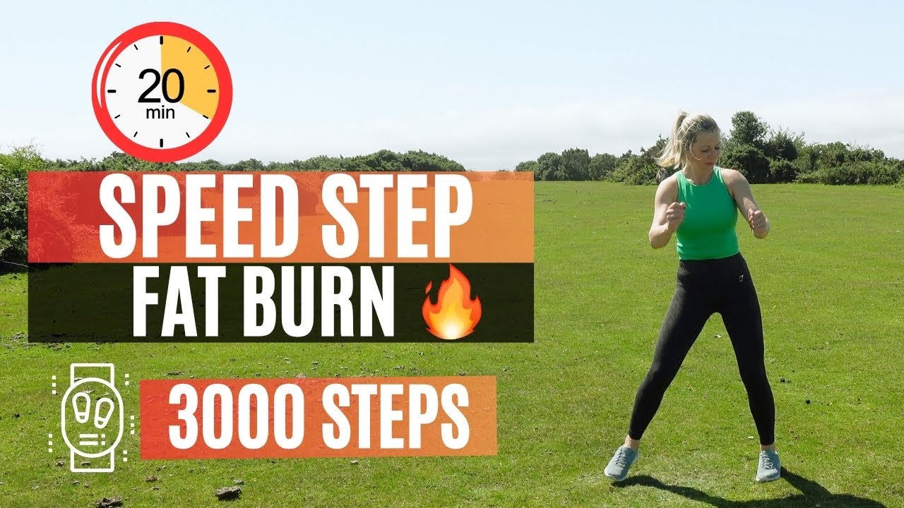 Fat Burn Walking Workout | 3000 Steps at Home – No Jumping