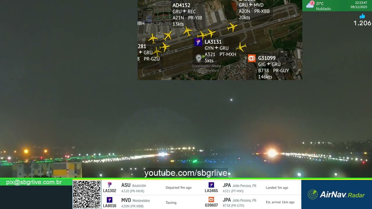 Live transmitida em 09/12/2025 noite