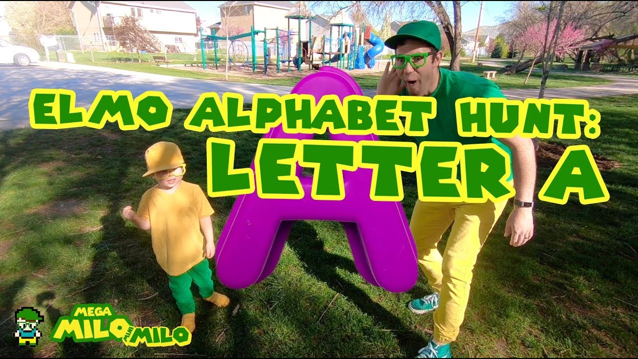 Elmo Alphabet Hunt - Letter A | MEGA MILO