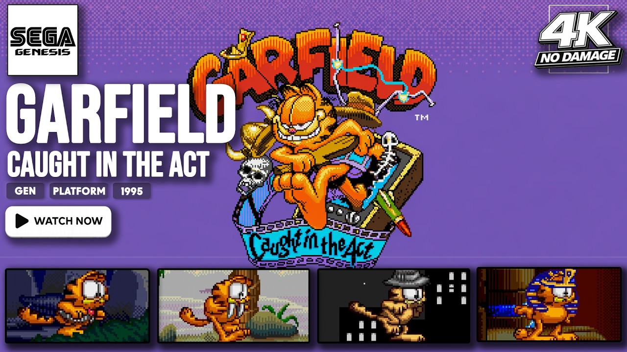 [NO DAMAGE] Garfield Caught In The Act | GEN LONGPLAY | FULL GAME | 4K