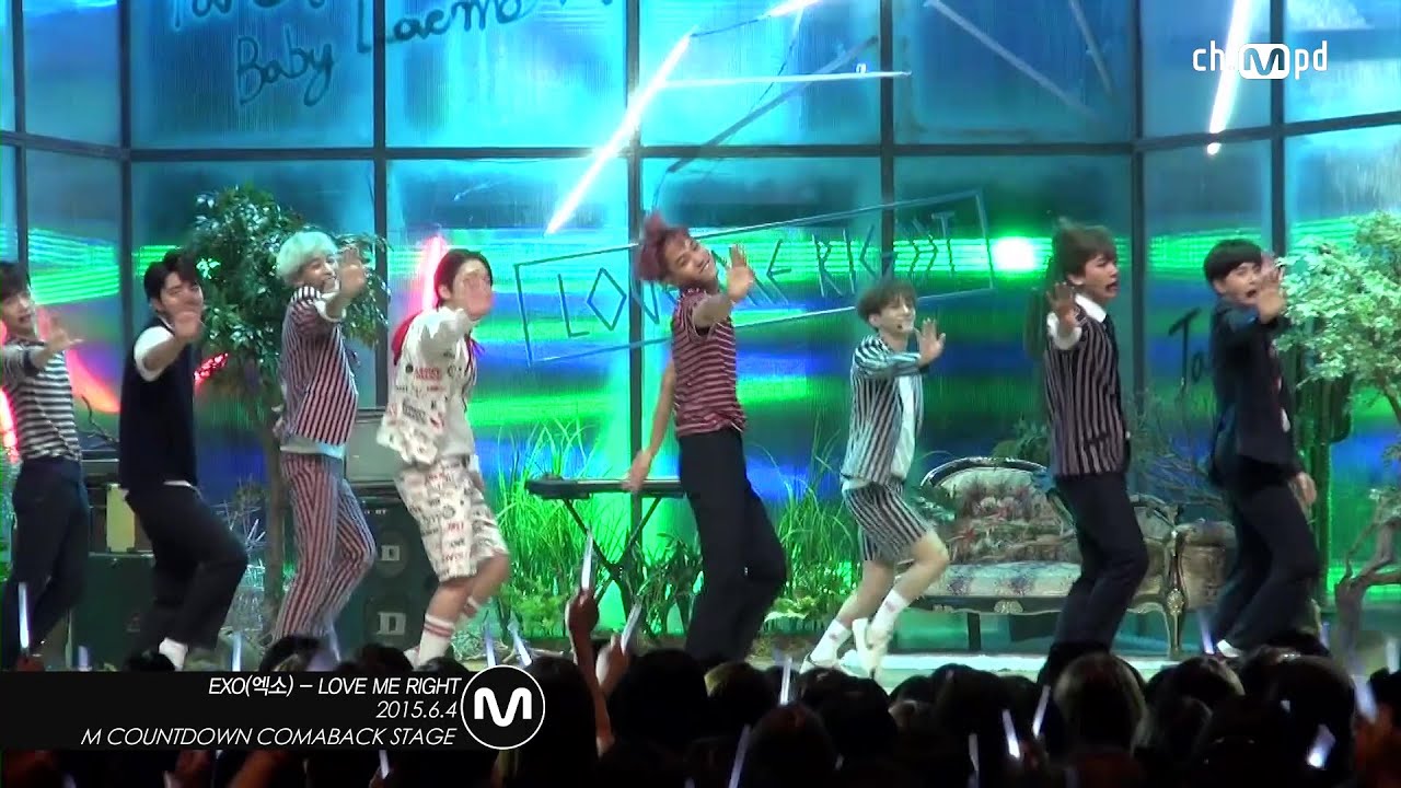 [MPD직캠] 엑소 직캠 LOVE ME RIGHT EXO Fancam  Mnet MCOUNTDOWN 150604
