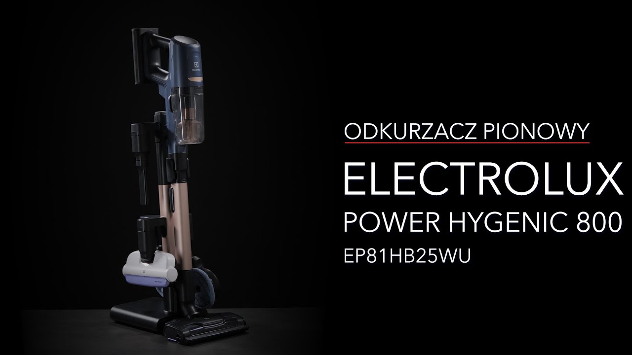 ⭐️ Odkurzacz pionowy Electrolux Power Hygienic 800 EP81HB25WU - dane techniczne - RTV EURO AGD