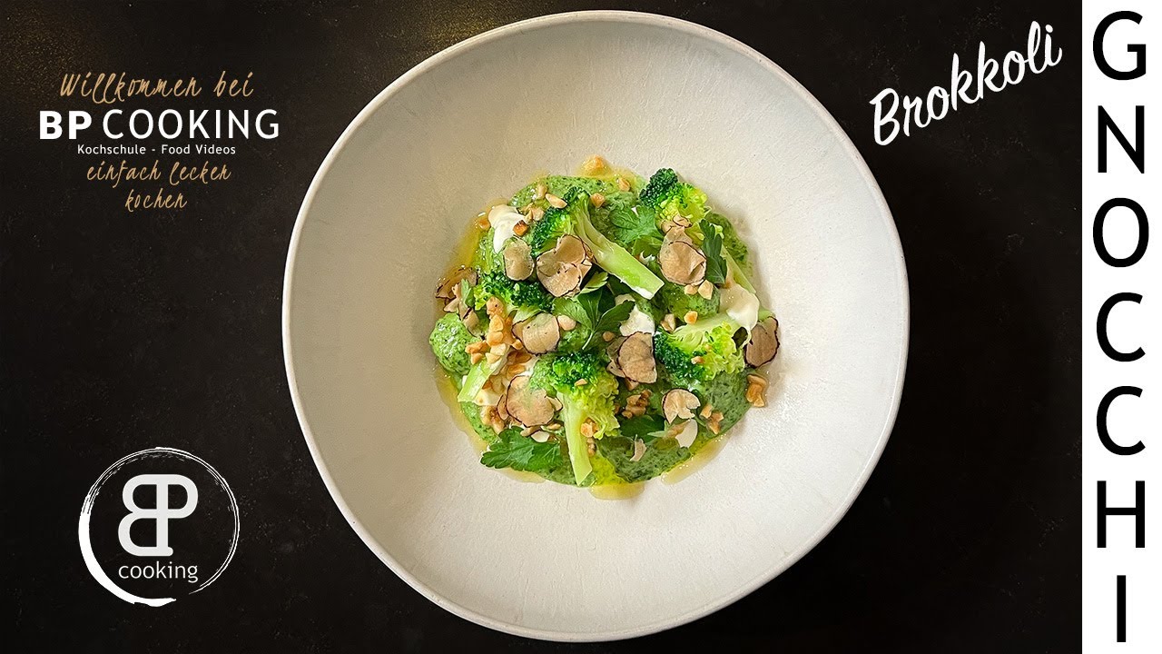 Selbstgemachte Gnocchi mit Brokkoli und Mandelbutter, ein leckeres Rezept für die ganze Familie.
