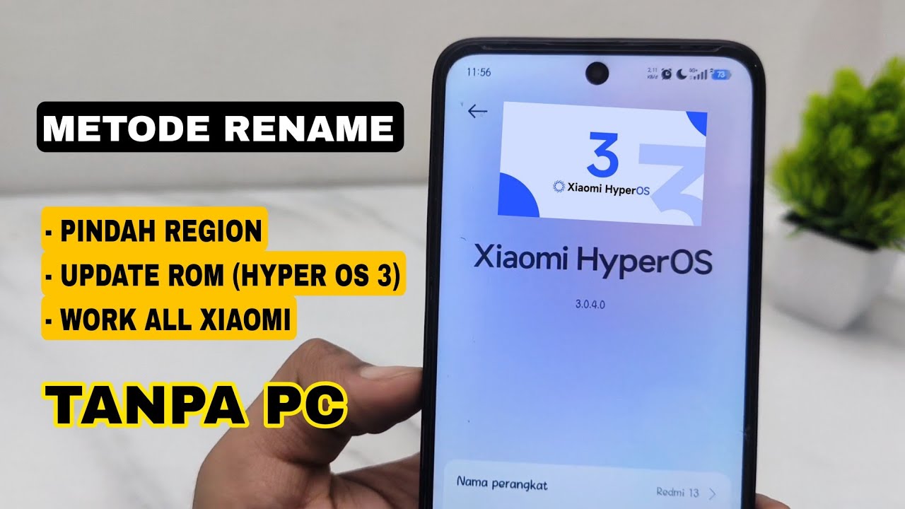 Cara update manual hyper os 3 metode rename redmi 13
