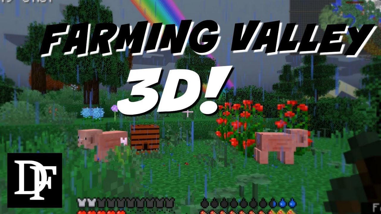 Farming Valley! Building A Brand New Farm! - Minecraft Mod