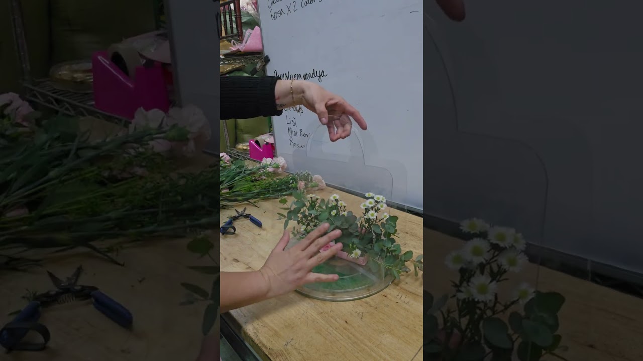 Floral bag arrangement