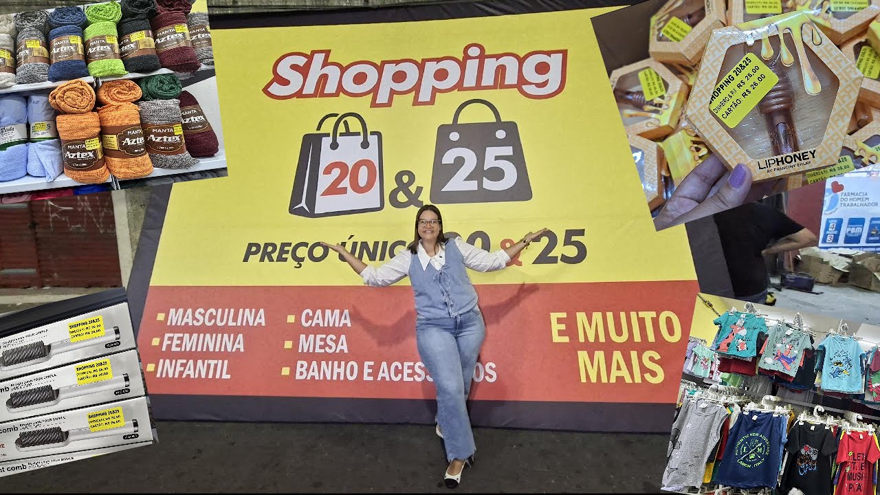 INAUGURAÇÃO SHOPPING 20 & 25 ENCRUZILHADA | ROUPAS, ELETRÔNICOS, ACESSÓRIOS, CAMA, MESA E BANHO