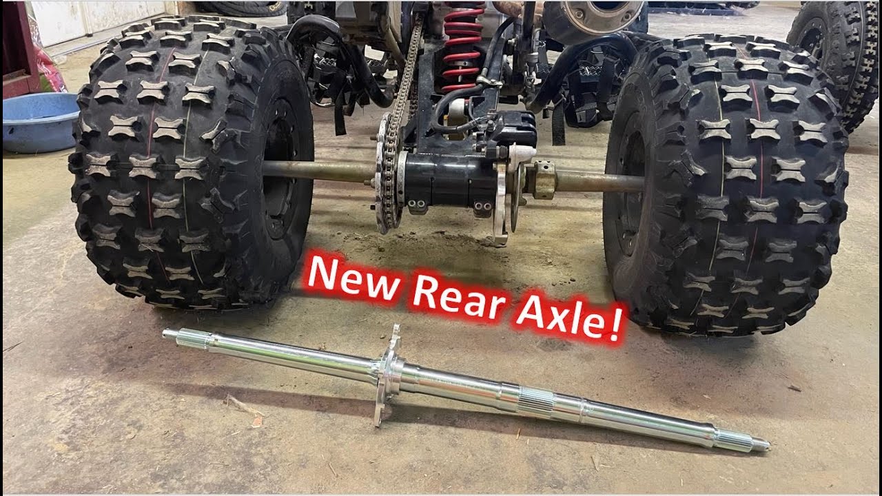 Fixing The Bent Rear Axle on my 400ex