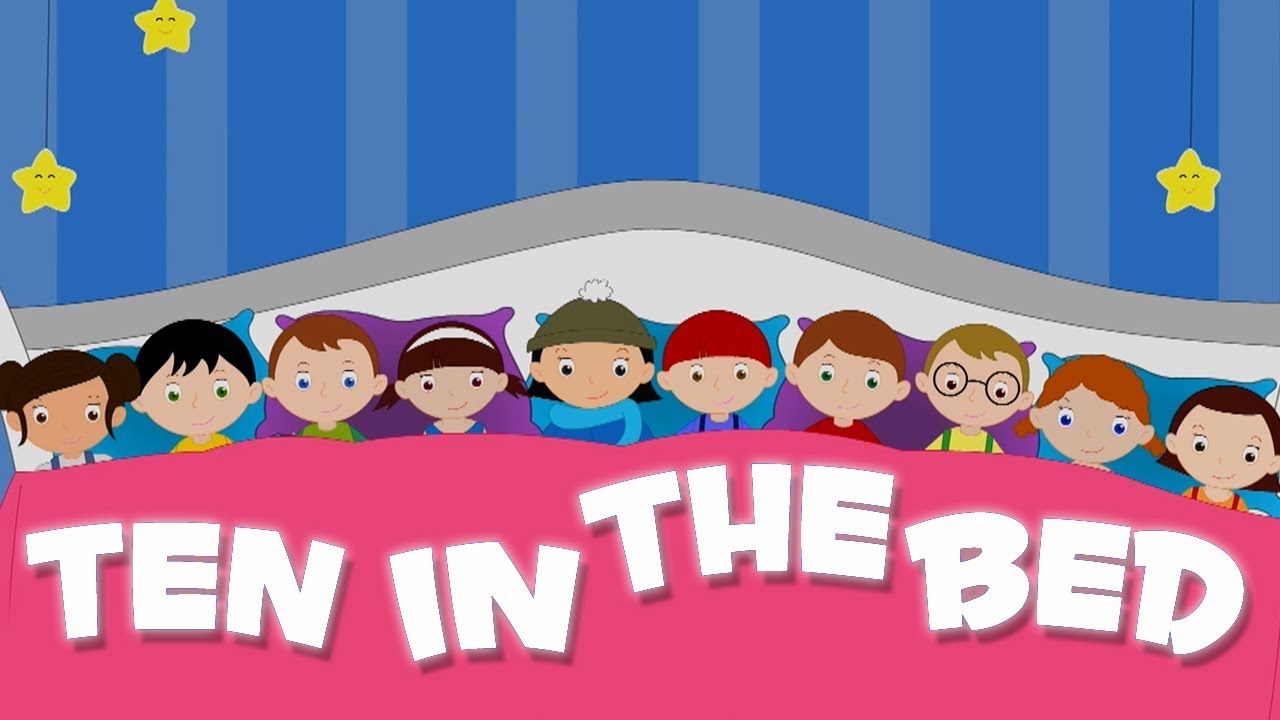 Zehn im Bett | Kinder lieder | Reime auf Deutsch | Kinder reimt sich | Baby Rhyme | Ten in the Bed