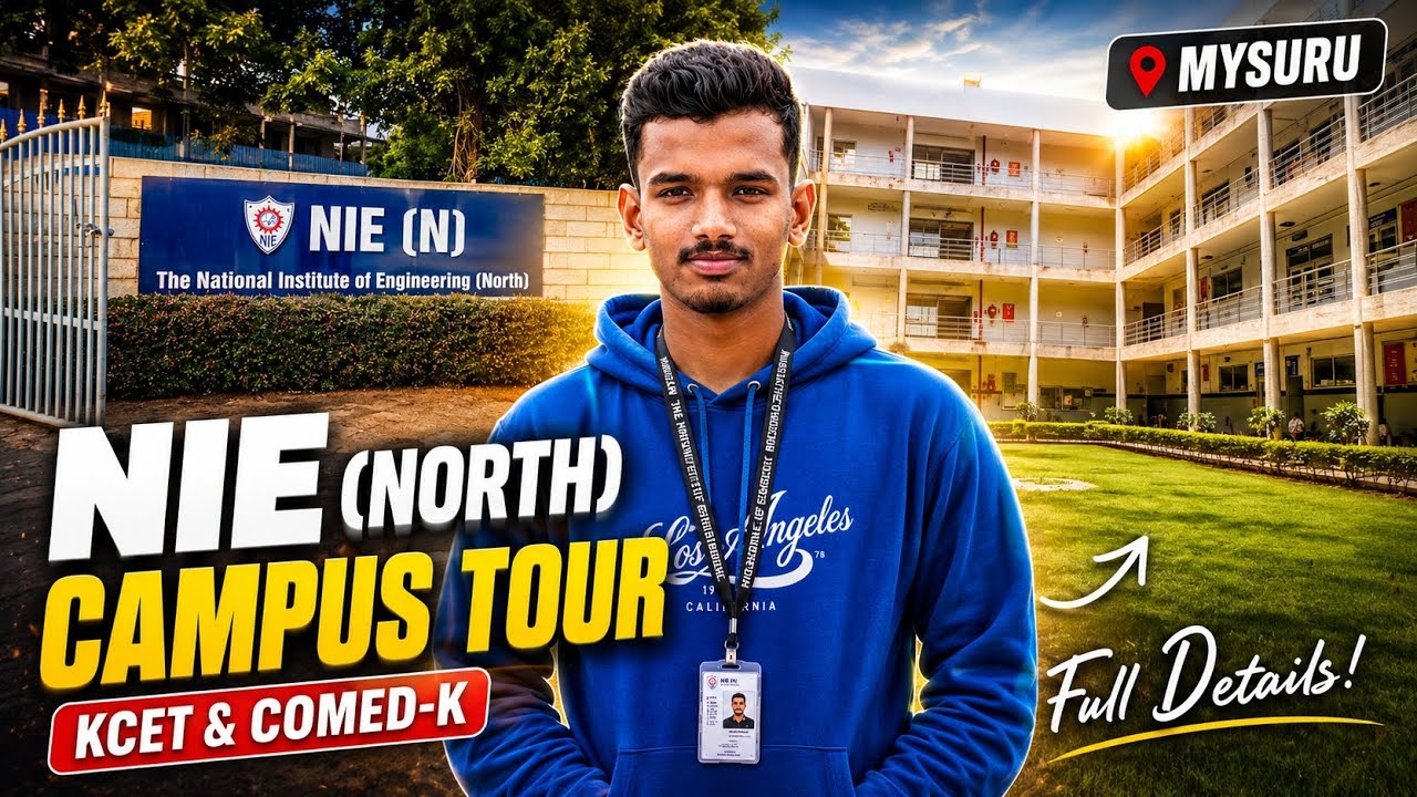 NIE (North Campus) college tour for the kcet and Comed-k students #mysore #nie #engineering #kcet 