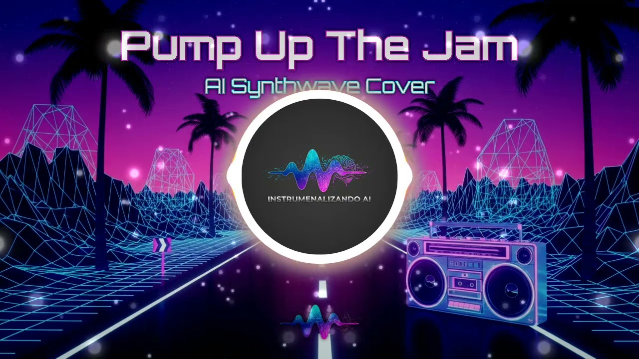🚀 Pump Up The Jam Remix (AI Synthwave Cover) | Free Copyright Music | Instrumentalizando AI
