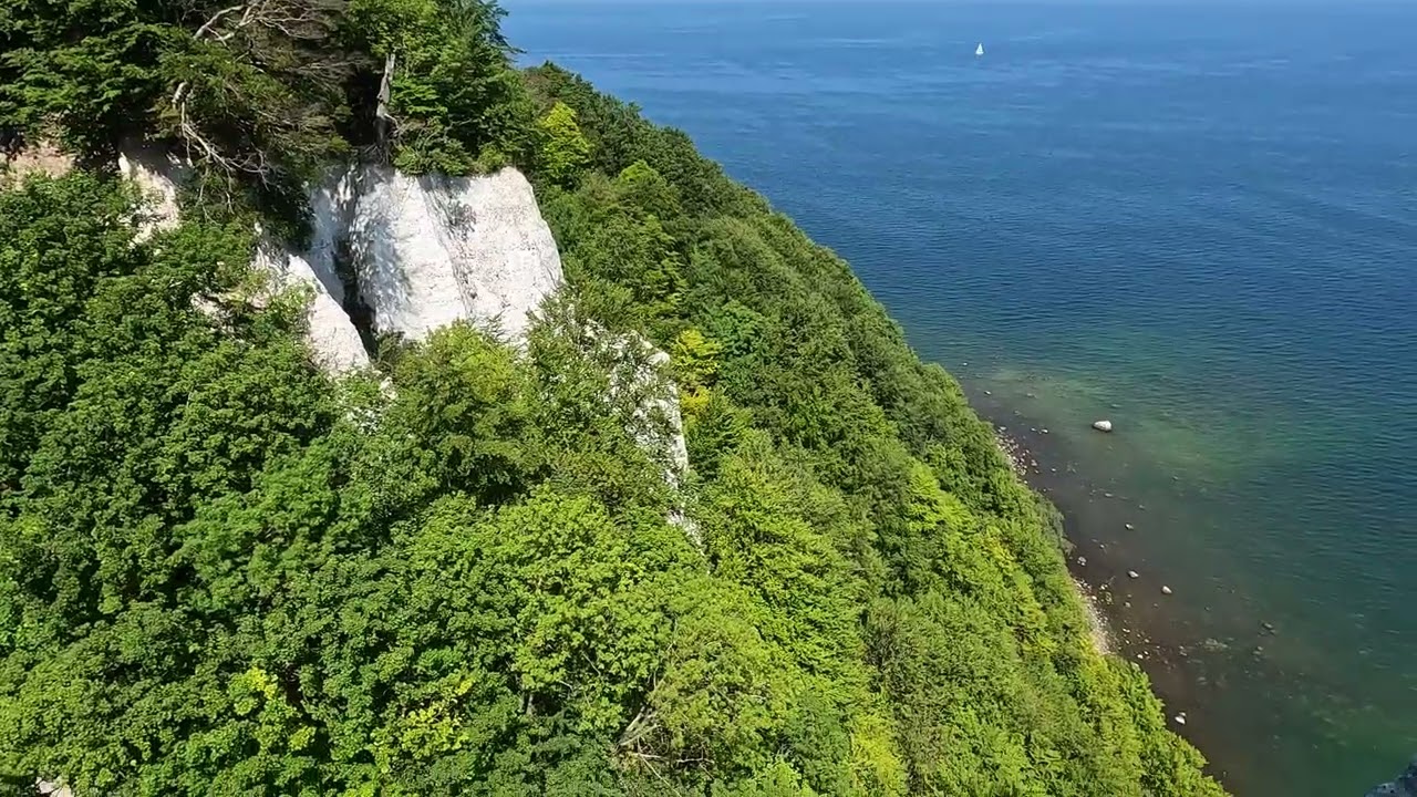R&uuml;gen - Sassnitz - Jasmund -  K&ouml;nigsstuhl-  Victoria-Sicht. Kredowe klify na Bałtyku