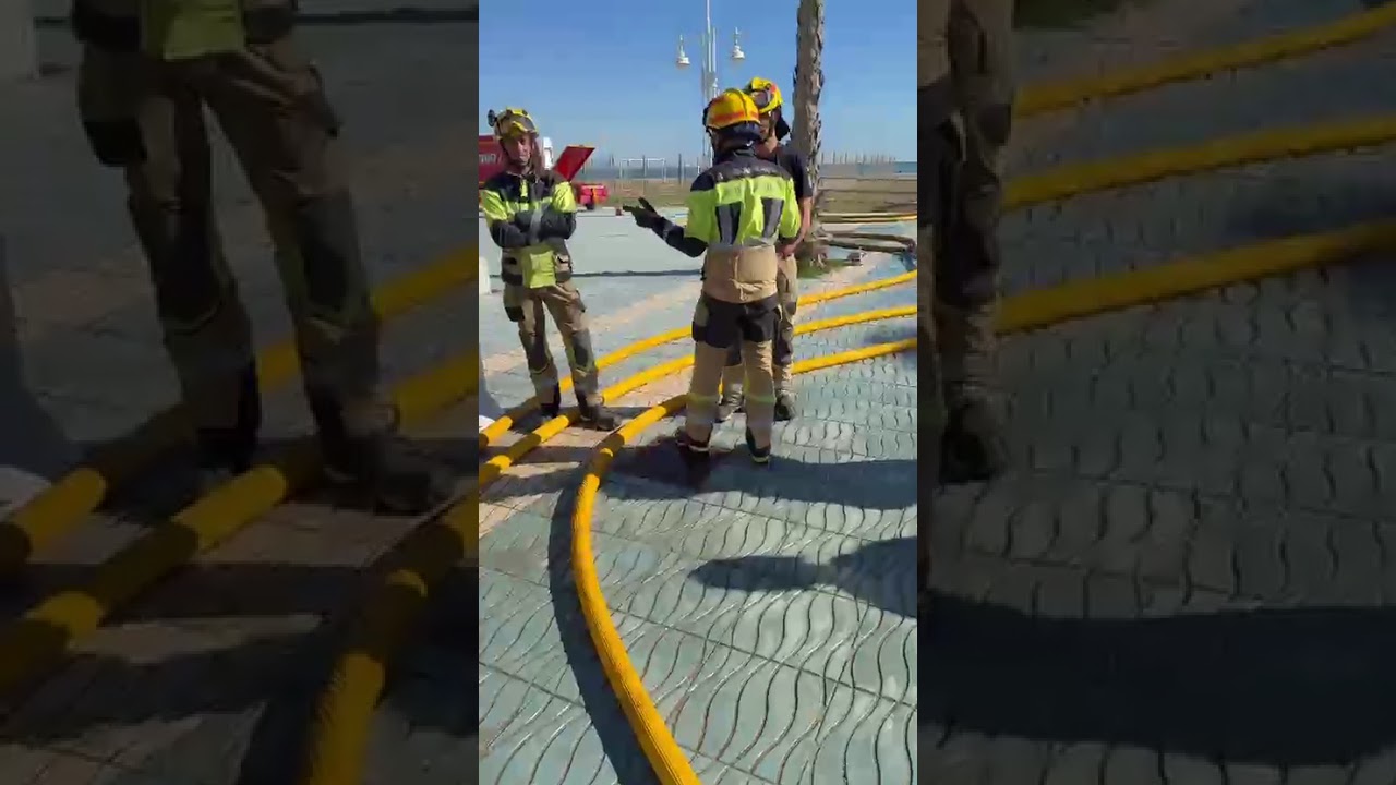 Maniobra de abastecimiento desde dos hidrantes