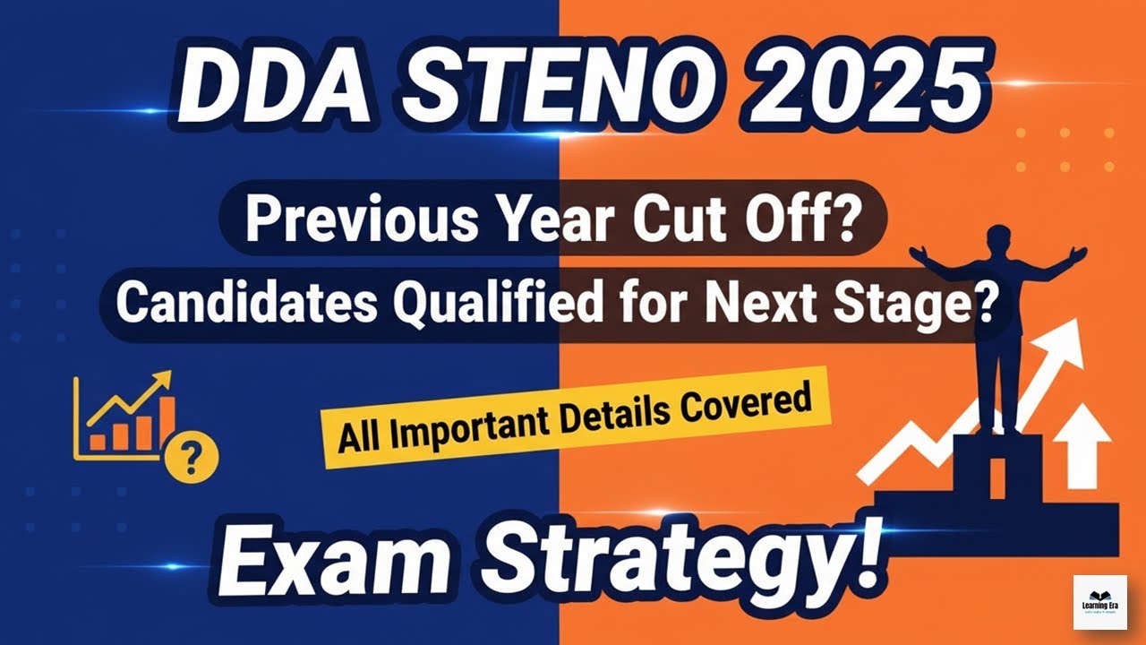 DDA Steno Previous Year Cut Off - Exam Strategy - Low Competition 