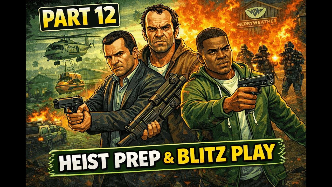 GTA 5 Story Mode Part 12 – Cargobob Theft, Merryweather Chaos (Walkthrough)