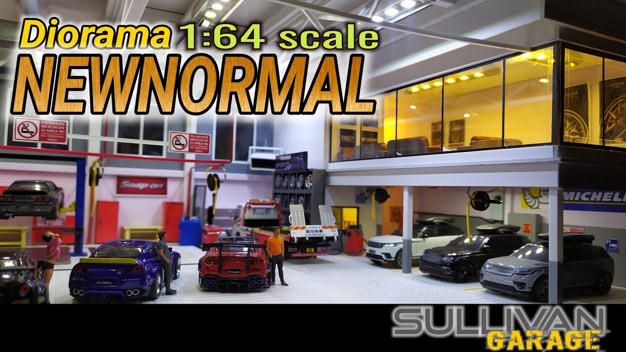 Diorama NEWNORMAL garage 1:64 scale