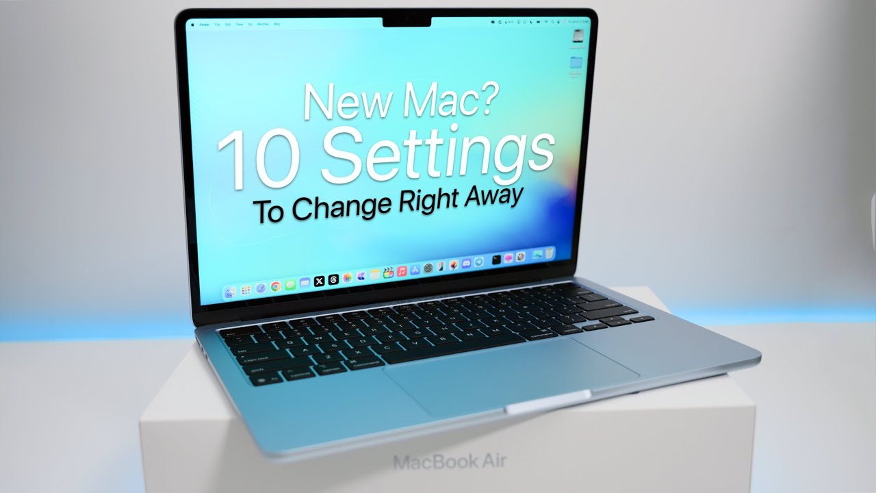 New Mac?  10 Settings To Change Right Away (First Steps)