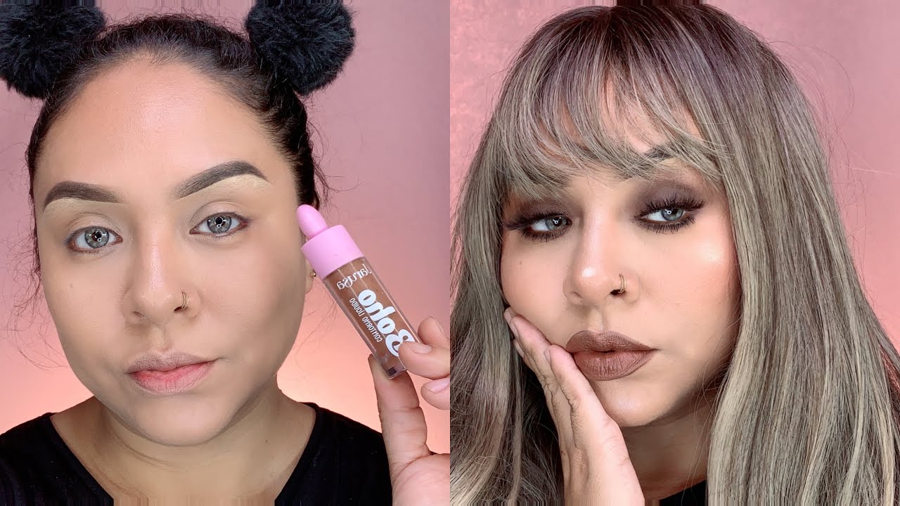 MAQUILLAJE CON CORRECTOR MARRÓN