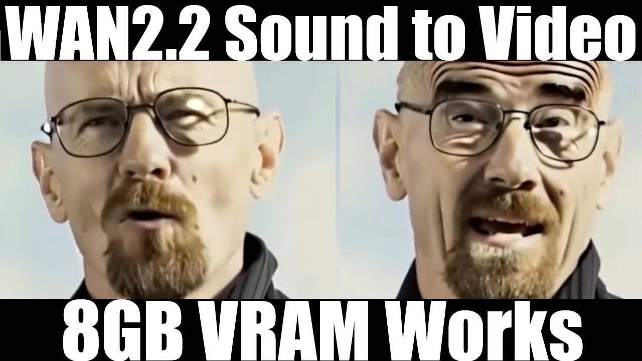 WAN2.2 S2V test in ComfyUI with 8GB VRAM