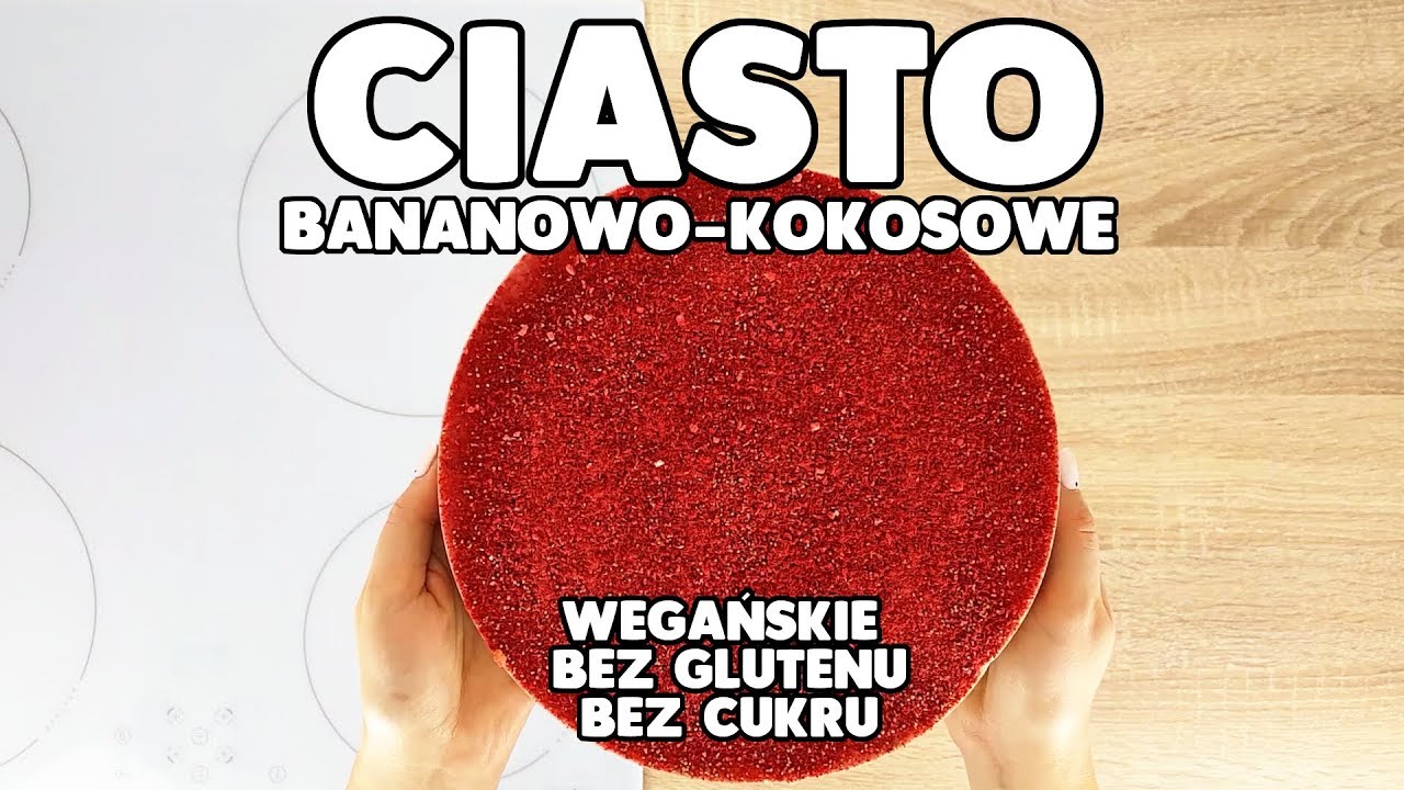 Ciasto bananowo kokosowe WEGAŃSKIE | BEZ GLUTENU | BEZ CUKRU