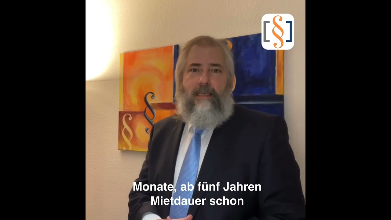 1-Minuten-Info | K&uuml;ndigungsfristen im Mietrecht | hassiepen-rechtsanwalt.de