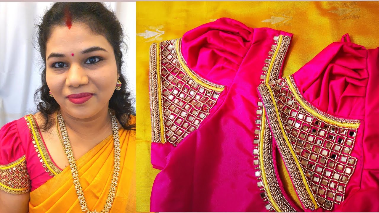 Trendy Puff Sleeve l Aari Work with Normal and Aari Needle l Vaanavil World