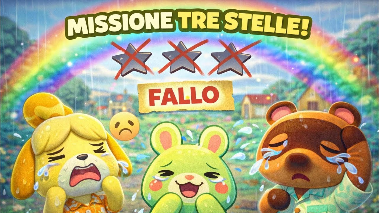VOLEVO 3 STELLE… ma ho fatto una FIGURINA 😭🌈 | Animal Crossing Fail