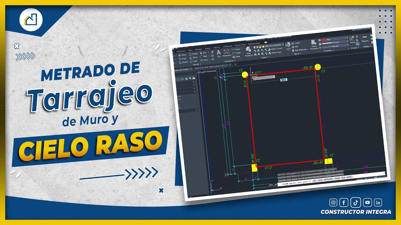 ✅METRADO DE TARRAJEO DE MURO Y CIELO RASO✅ | ¿Cómo metrar en Obra y Planos?