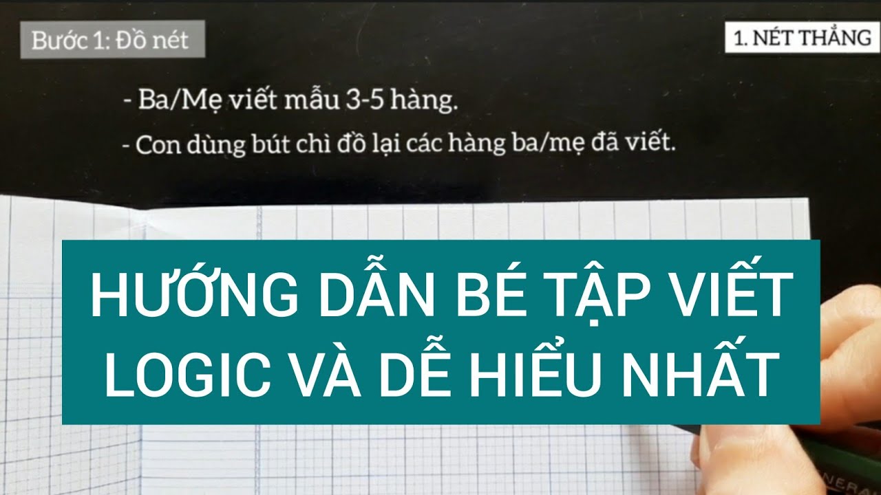 Hướng Dẫn Bé Chuẩn Bị Vào Lớp 1 Tập Viết P.1 | LOGIC và Dễ Hiểu nhất