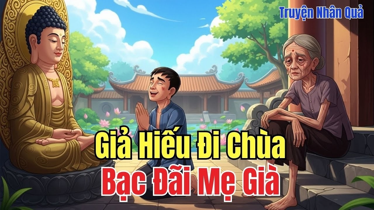 Chuyện Nhân Quả Có Thật: Giả Hiếu Đi Chùa, Bạc Đãi Mẹ Già – Quả Báo Đến Ngay Trong Đêm