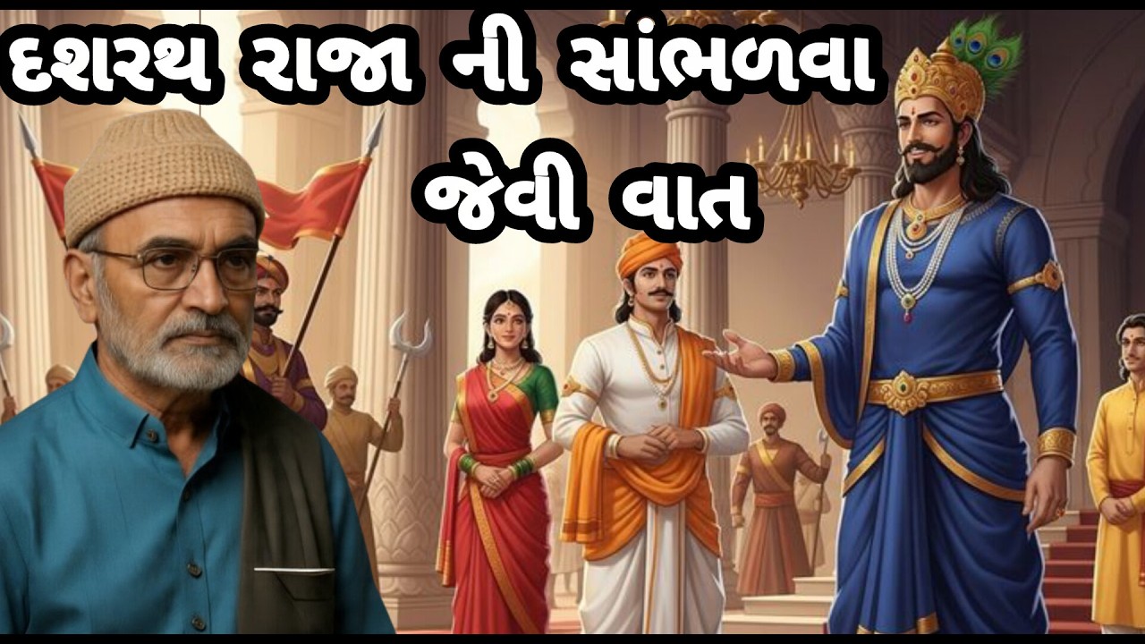 LAKHANSHIBHAI GADHVI \\ DASHRATH RAJA NI SAMBHALVA JEVI VAAT  દશરથ રાજાની સાંભળવા જેવી વાત 👑
